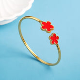 Bracelete Luxuoso Unissex Five-Leaf Flower