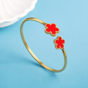 Bracelete Luxuoso Unissex Five-Leaf Flower