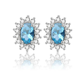 Brinco Oval com Esmeralda