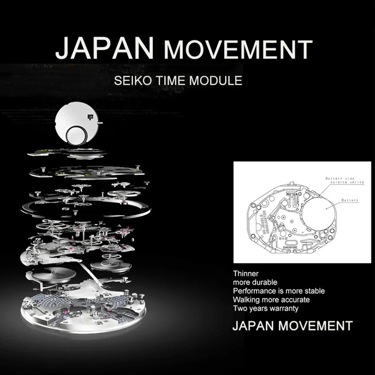 Relógio feminino Lunara